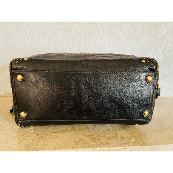 Rare Limited Edition Vtg Coach Hamptons Andrea black contrast stitching 10555 - Picture 5 of 9